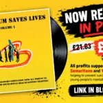 This Album Saves Lives Vol. 1 punk charity album, reduced to £16.63, supporting Samaritans and YoungMinds
